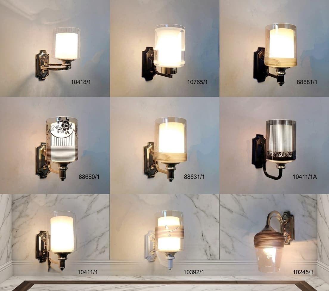 Wall light all design available indoor outdoor use... waterproof good quality... ￼￼