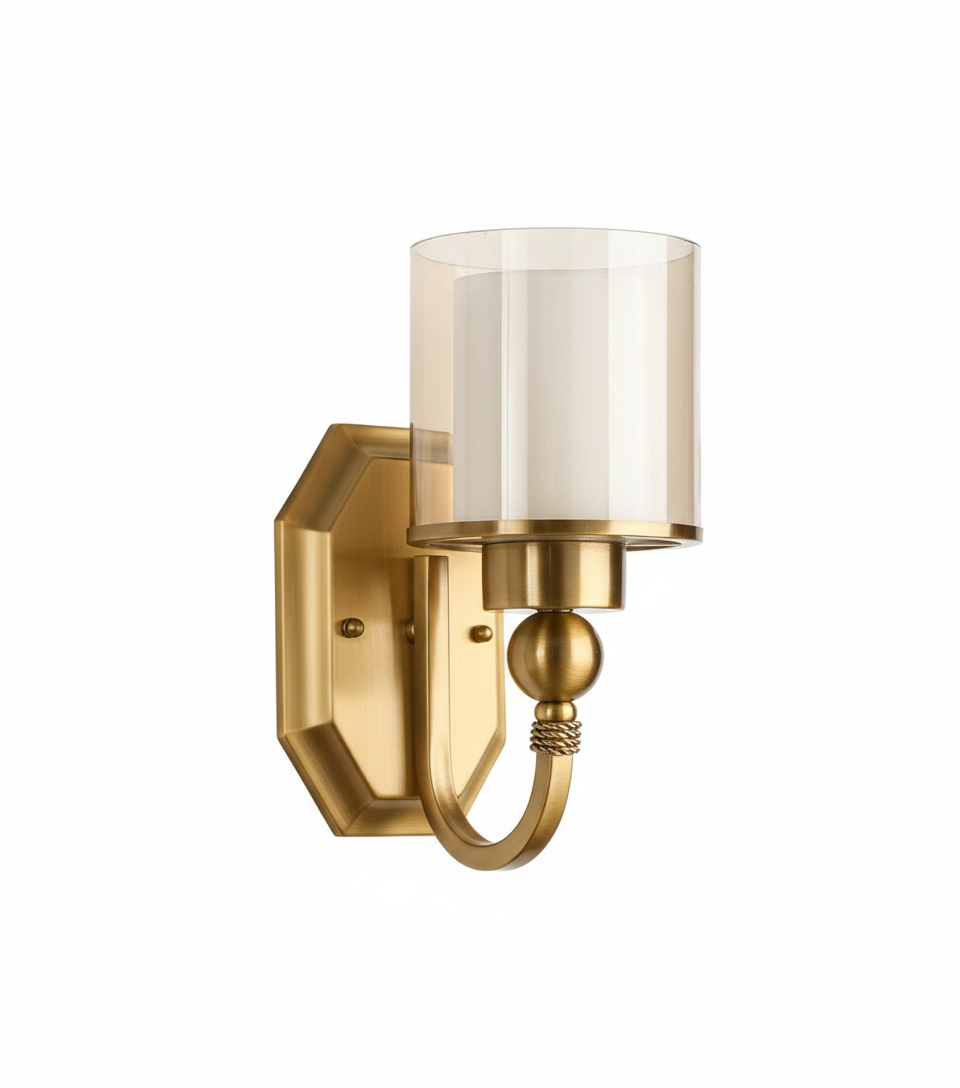 LEARC antique brass designer wall light WL2401